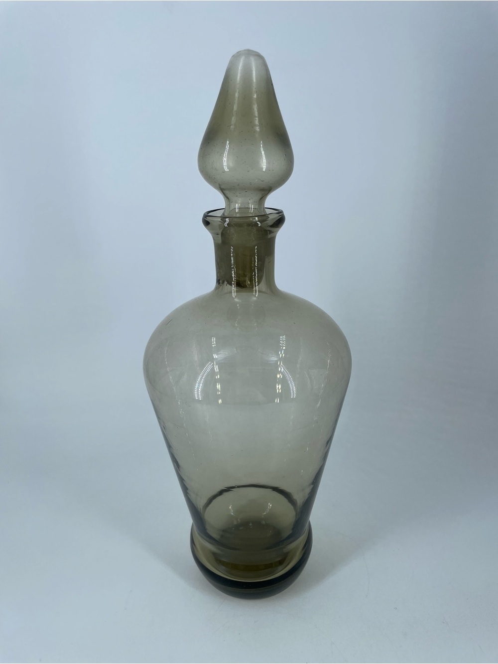 MCM Empoli? Gray Glass Decanter w/ Stopper